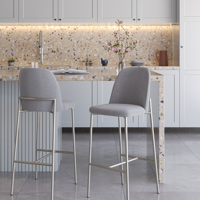 BANQUETA LUCILLE CHAMPANHE_ STONE