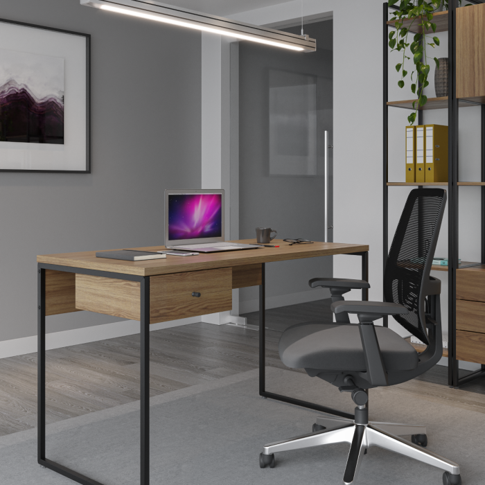 Escrivaninha Voss 1.2 FREIJO PRETO FOSCO OFFICE - derivação ambiente