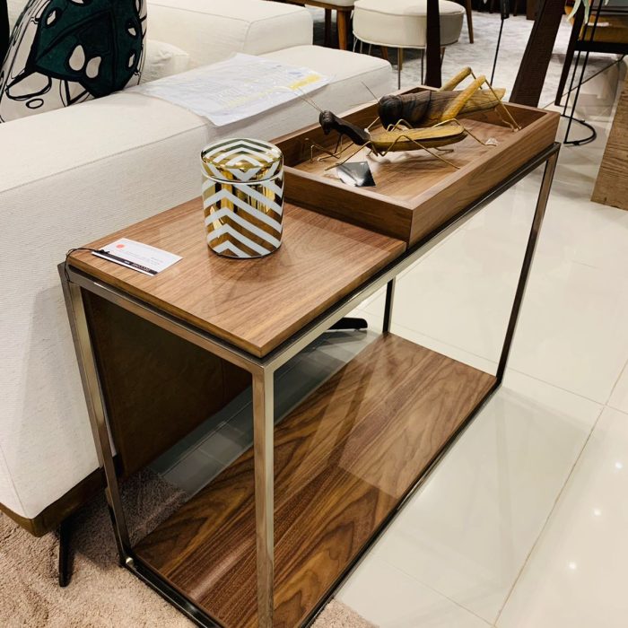 Mesa Auxiliar Quadra Golden Laminado