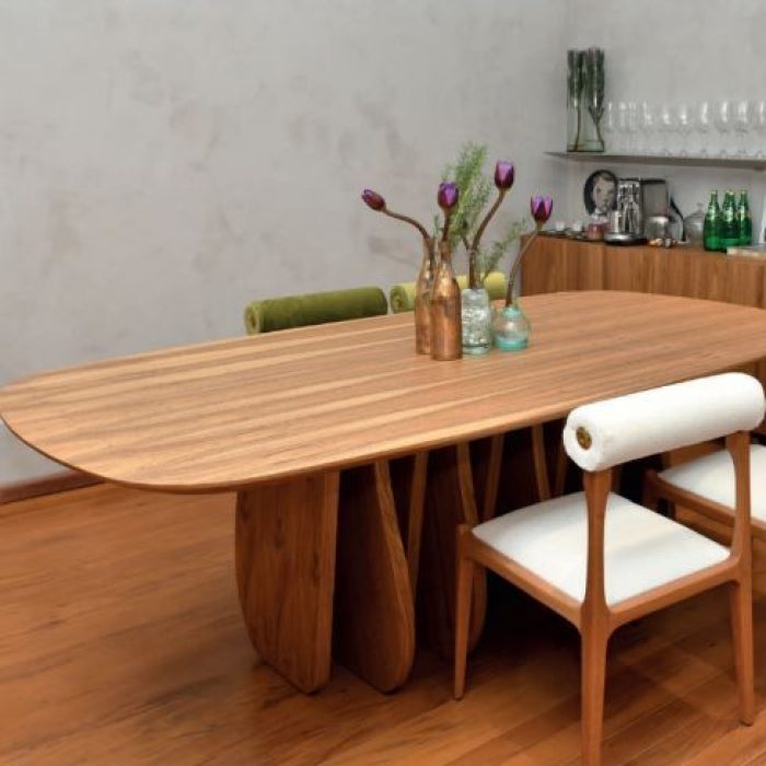 mesa de jantar ritmo ambientada